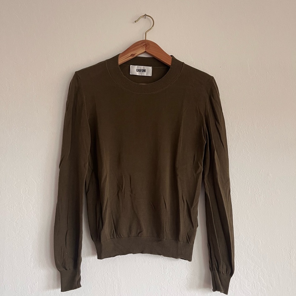 Olive Green Grifoni Sweater
